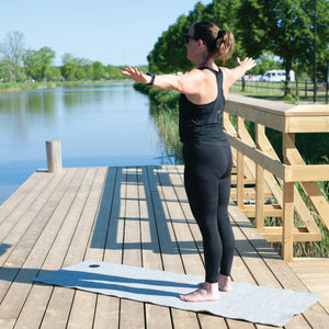 Yogamatta i svensk ull