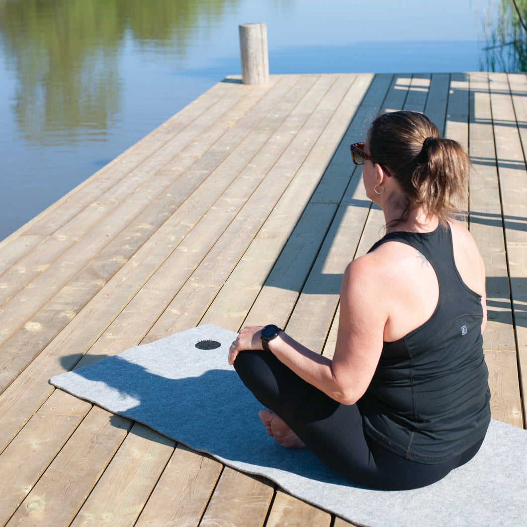 Yogamatta i svensk ull